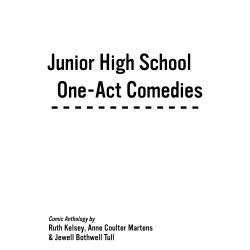 Junior High School One-Act Comedies