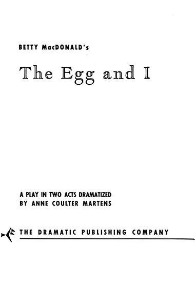 The Egg and I